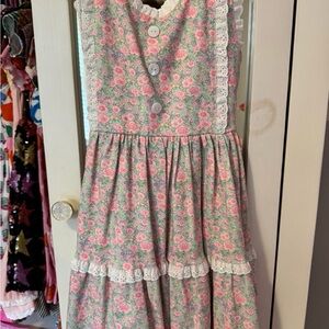 Love and Grow Co Charming Easter Floral Lace Kids Dress